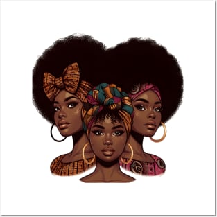 Afro Hair Sistas Posters and Art